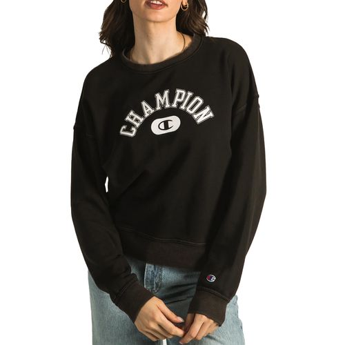 Buzo Champion Powerblend Vintage Wash Crew Mujer