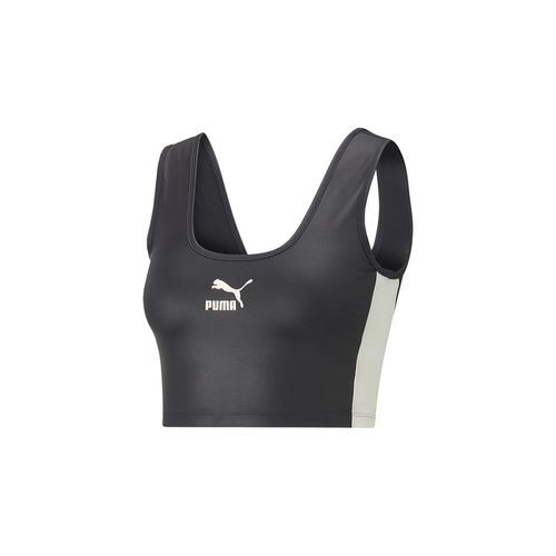Top Puma T7 Shiny Cropped Mujer