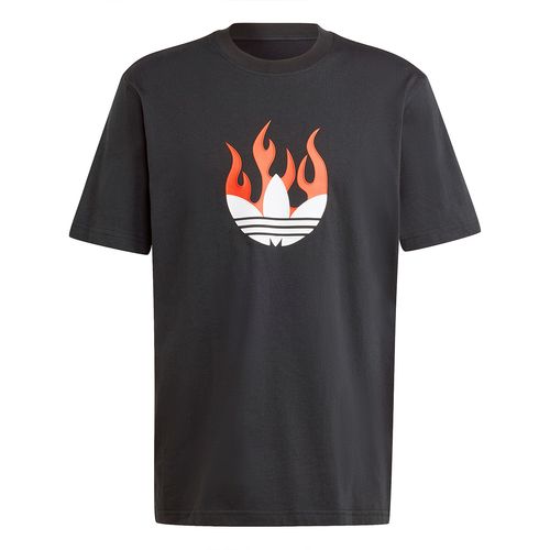 Remera Adidas Originals Logo Flames Hombre