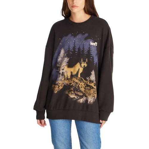 Buzo Levis Graphic Prism Crew Wolf Mujer