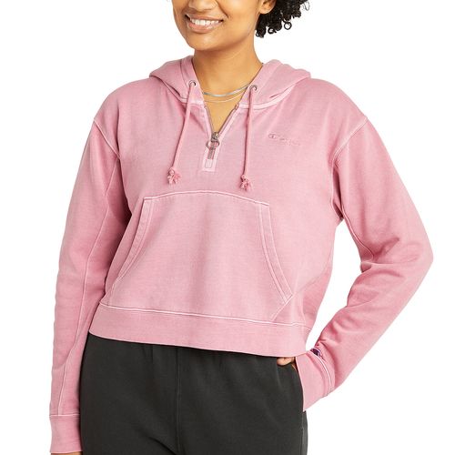 Buzo Champion Lightweight Fleece 1/2 Zip Hoodie Mujer