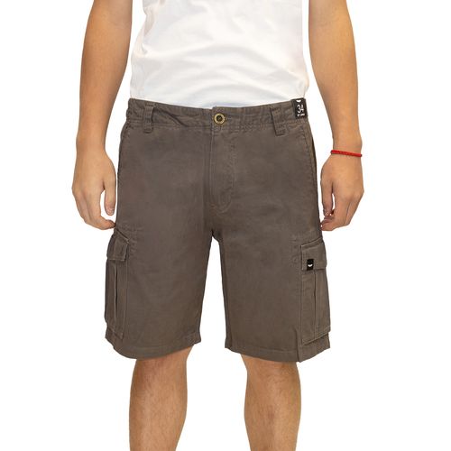 Bermuda Trown Cargo Gabardina Hombre