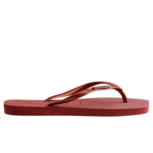 Ojotas Havaianas Slim Square Logo Metallic Mujer