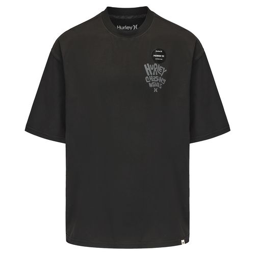 Remera Hurley Ss Chasing Waves Boxy Hombre