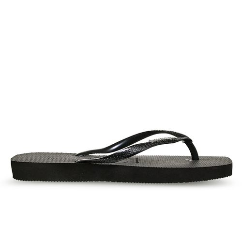 Ojotas Havaianas Slim Square Logo Metallic Mujer
